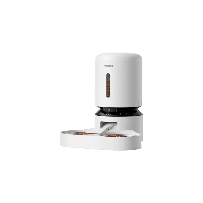 Petlibro Granary camera feed dispenser with double bowl, 5L (white)